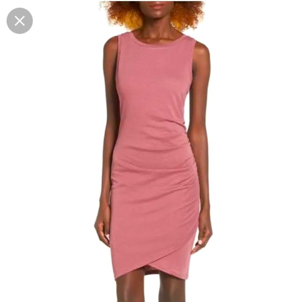 Leith bodycon rouched dress XS